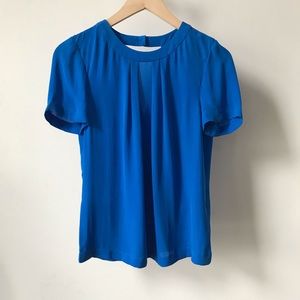 J.Crew Silk Short Sleeve Draped Top Size 0